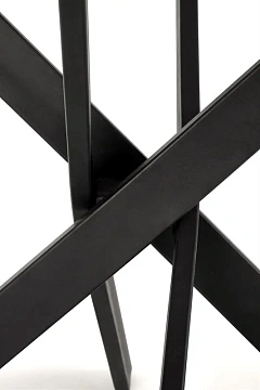 Стол обеденный HALMAR EDGAR 2 белый мрамор/черный 100