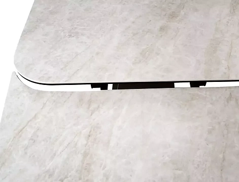 Стол обеденный SIGNAL INFINITY Ceramic бежевый Taj Mahal/медный 160-240/95