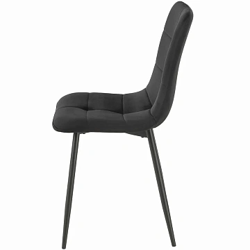 Стул SIGNAL IVO Velvet Bluvel 19 черный/черный