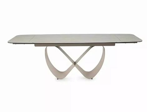 Стол обеденный SIGNAL INFINITY Ceramic бежевый травертин/кашемир 160-240/95